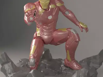 Marvel Iron Man Action Figure 3D model