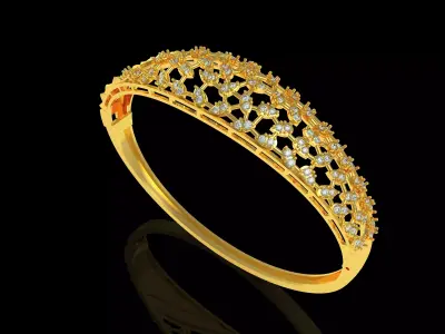 Art Deco Bracelet 12 3D print model