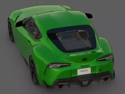 2020 Toyota GR Supra 3D Model  Gazoo Racing Performance 3D model