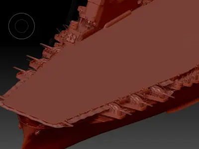 HAKURYU AIRCRAFT CARRIER 3D model