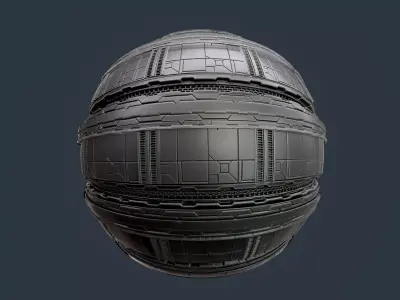 Sci-Fi Military Seamless PBR Texture 122 Texture