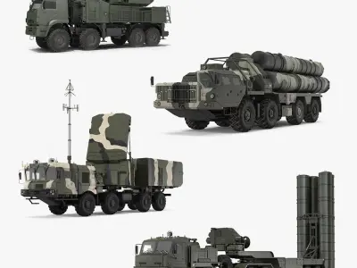 Russian Missile Systems Collection 3D model