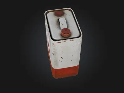 Fuel Canister Render  Rugged Utility for Industrial  3D model