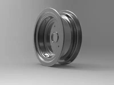 Steel Wheel Free 3D model