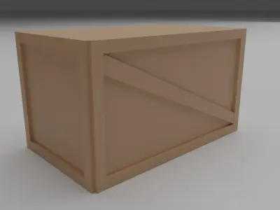 Lowpoly Palett Containers and Crates Free low-poly 3D model