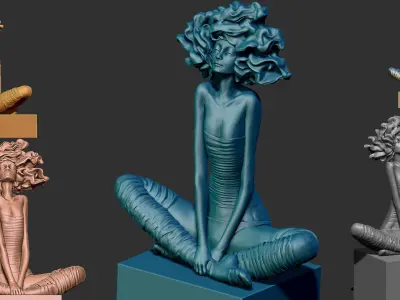 VELRIA HADIDA STATUE 3D print model