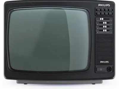 PHILIPS 14C825 retro color TV 3D model
