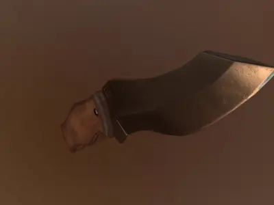 Game Ready Realistic Low Poly Combat Knife Low-poly 3D model purchase