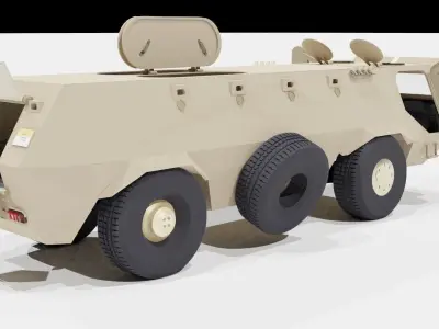 Fahd Egyptian armored vehicle 3D model