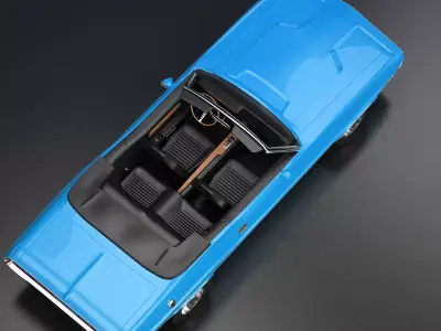 Challenger Convertible 1970 3D model