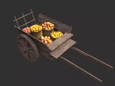 fruit carriage Free 3D model