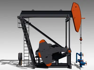 Mark II Pumpjack 3D model