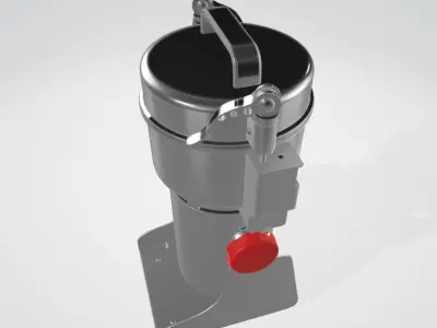 household herbal medicine grinder 3D model
