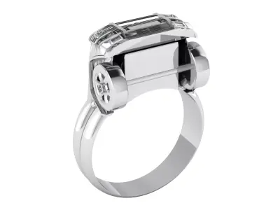 3D Printable Luxury Car Design Ring 3D print model purchase