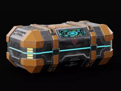 Sci Fi Crate 3D model purchase