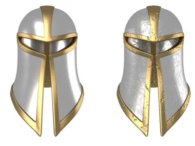 Infantryman Helmet Low-poly 3D model