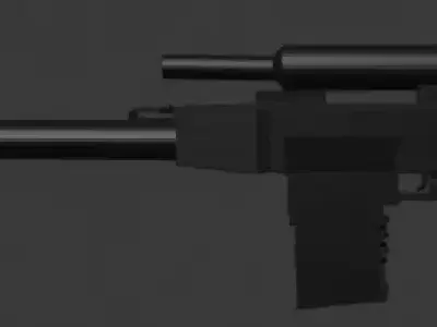 vss sniper Free low-poly 3D model