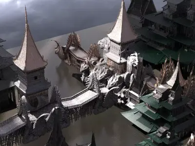 Golden Triangle Temples Kings Palace 3D model