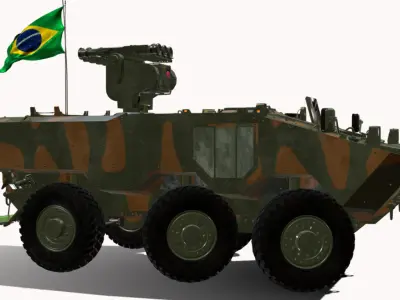VBC AAe MSR IVECO GUARANAI 6X6 MSHORAD  Low-poly 3D model