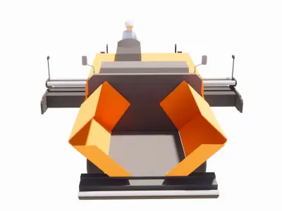 asphalt wiper truck  3D print model