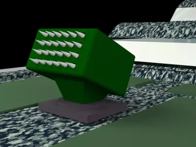 WAR SHIP Low-poly 3D model