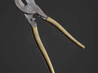 Wire Cutter Low-poly 3D model