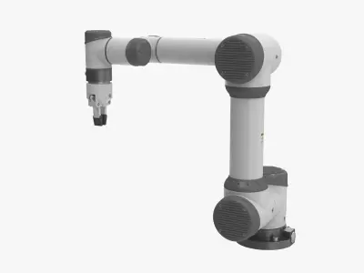  White Collaborative Robot w Gripper 
