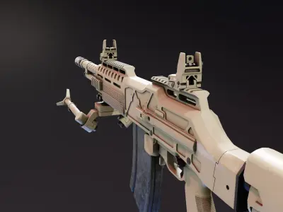 Ohio Ordnance HCAR Low-poly 3D model