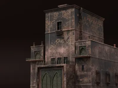 medieval Castle Low-poly 3D model