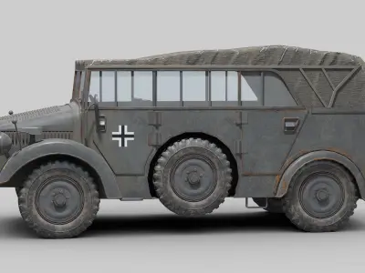 Horch Type 1A 3D model