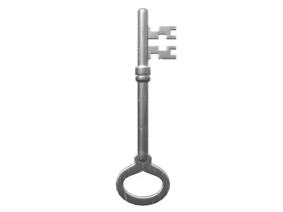 Old Key PBR 04 Low-poly 3D model