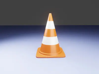 Traffic Cone 3D model by surya-vardhan