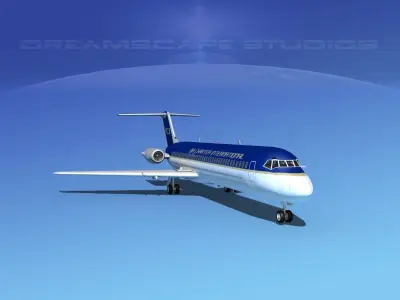 Douglas DC-9-40 Air Charter Intl 3D model