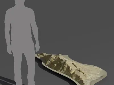  Small Ridged Beach Rock Model  purchase