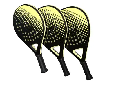 Padel Tennis Rackets  3D model