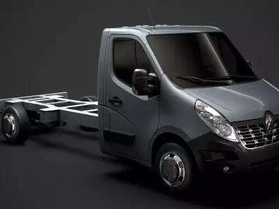 Renault Master SingleCab SW E30 Chassis 2014 3D model