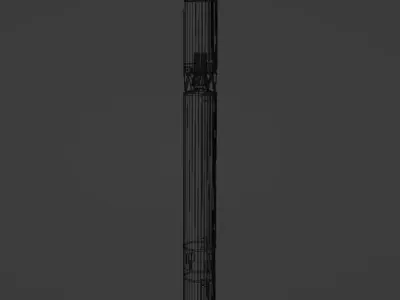 Soviet rocket Free 3D model