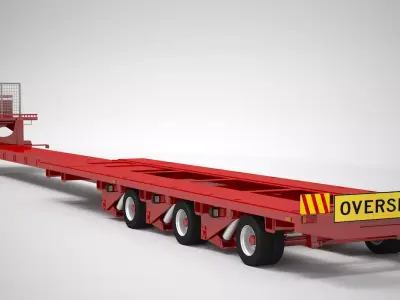 House Moving Trailer 3D model