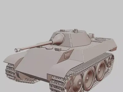 Leopard 1 German Main Battle Tank 3D Print Model 3D print model