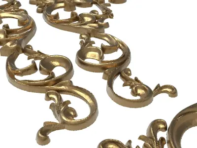 decorative pattern ready for 3D printing 3D model