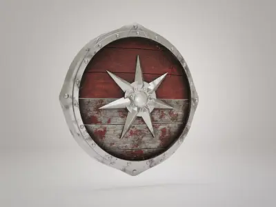 Viking Shield 3D model 4