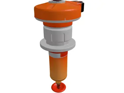 Futuristic Stimpack Injector 3D Model 3D model purchase