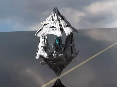 Celtic Hourglass Cone rock  3D model