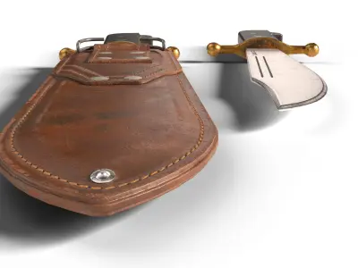 Case Marine Corps Bowie v44 Low-poly 3D model