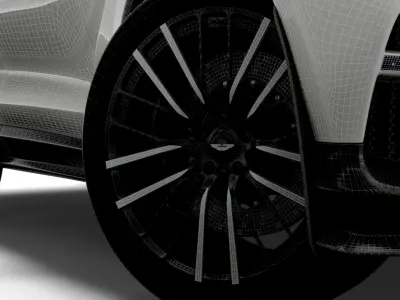 Aston Martin DBX 707 2023 wheel 3D model