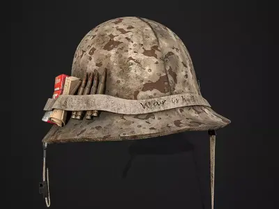  Helmet Free low-poly 3D model