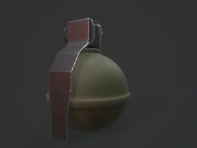 M67 - Grenade - Models and Textures Low-poly Low-poly 3D model