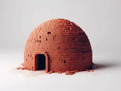 Brick Dome Architectural 3D Model 3D model