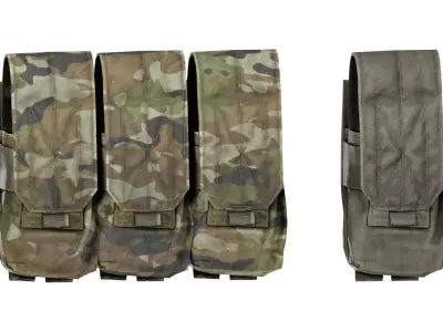ADA M4 556 POUCH Low-poly 3D model