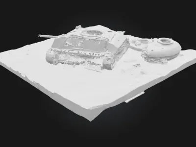 Rusted Remnants  Forgotten Fragments of Industry 3D model